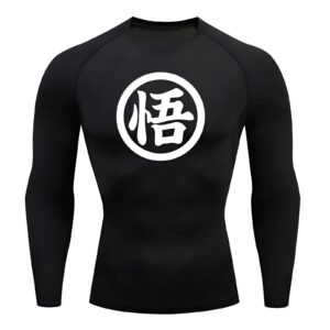 Kanji Go - T-shirt de compression manches longues Dragon Ball