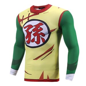T-shirt de compression manches longues Son Gohan Dragon Ball