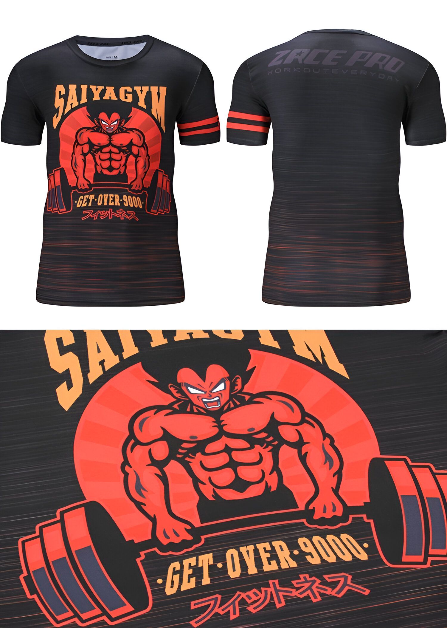 T-shirt Saiyagym compression, du S au 2XL – Image 2