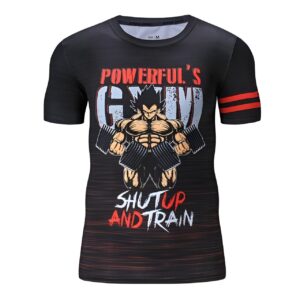 T-shirt de compression Vegeta pour le sport Dragon Ball