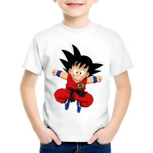 T-Shirt Enfant Goku Jump DBZ du 3 ans au 11 ans