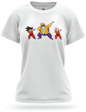 T-shirt femme Dragon Ball Z avec dab du guerrier