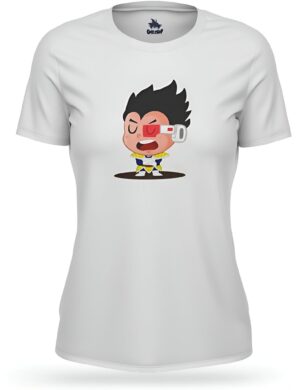 T-shirt Femme DBZ avec Mini Vegeta