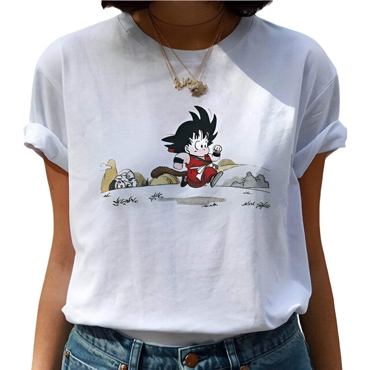 T-Shirt Femme DBZ Saga Originale du XS au XXL – Image 2