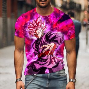 T-shirt Domination Goku Rosé Dragon Ball