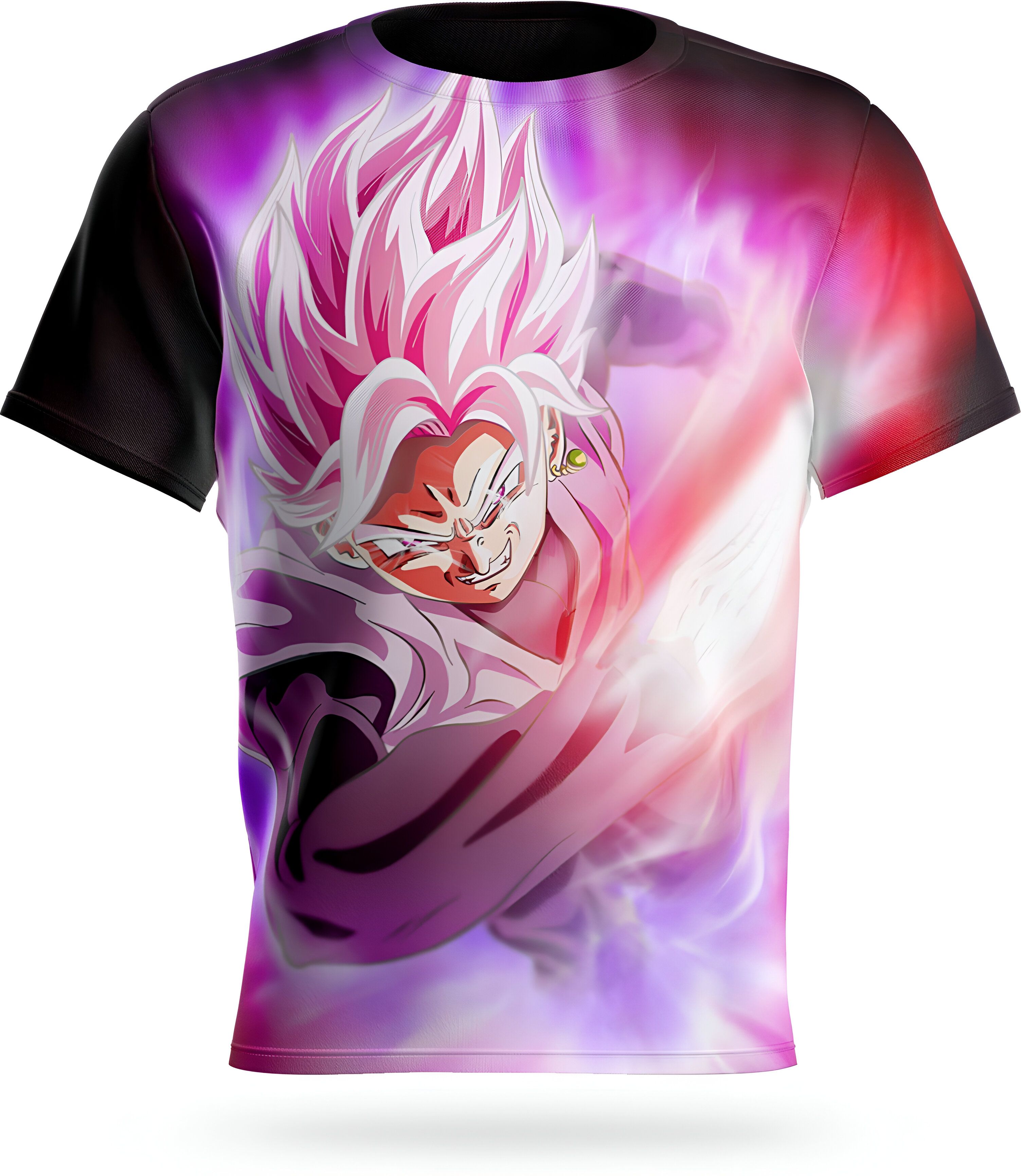 T-Shirt de combat Dragon Ball Super Goku Black Rosé – Image 2