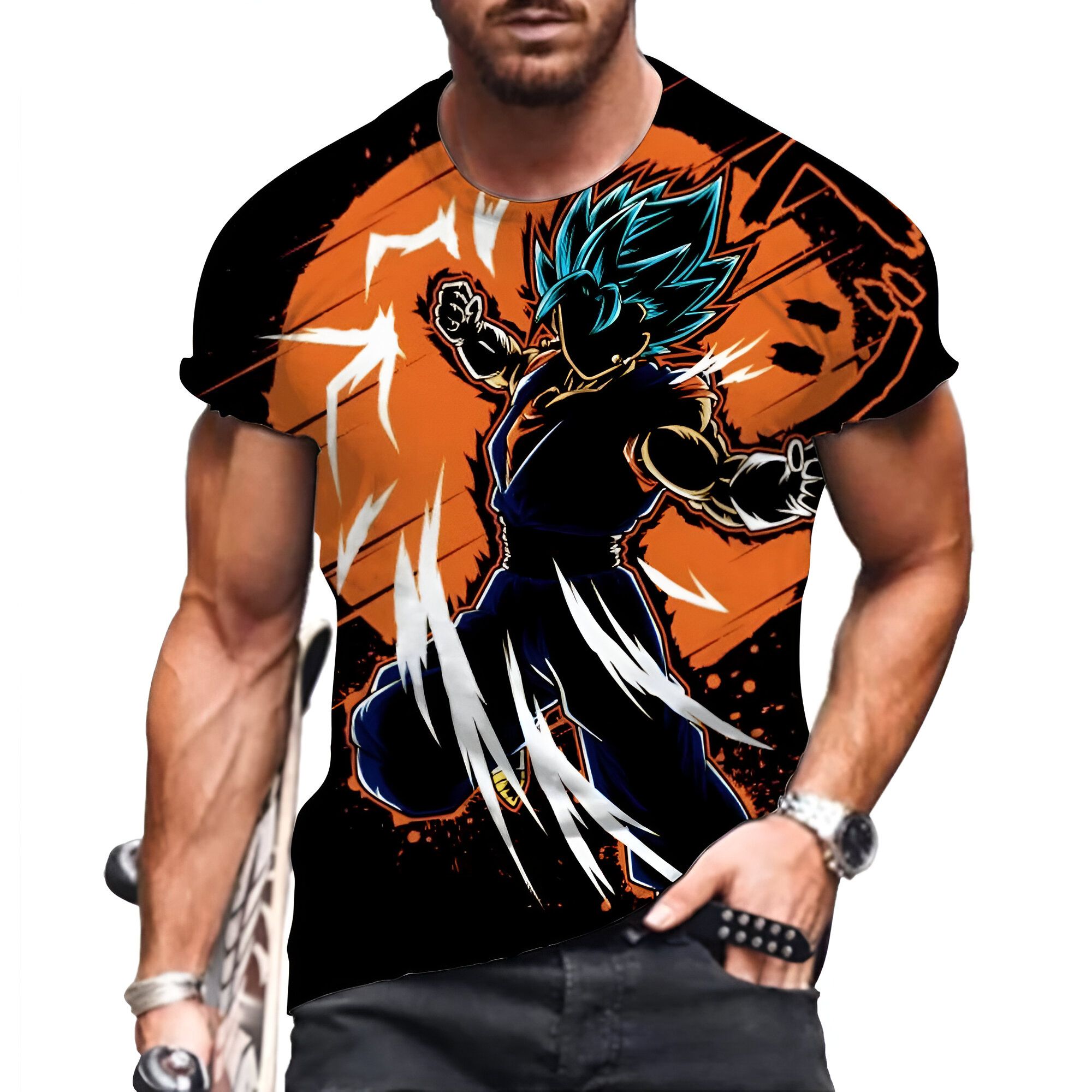 T-shirt Vegetto Punch Dragon Ball du M au 3XL