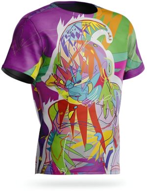 T-shirt multicolore Dragon Ball Z à l'effigie de Buu