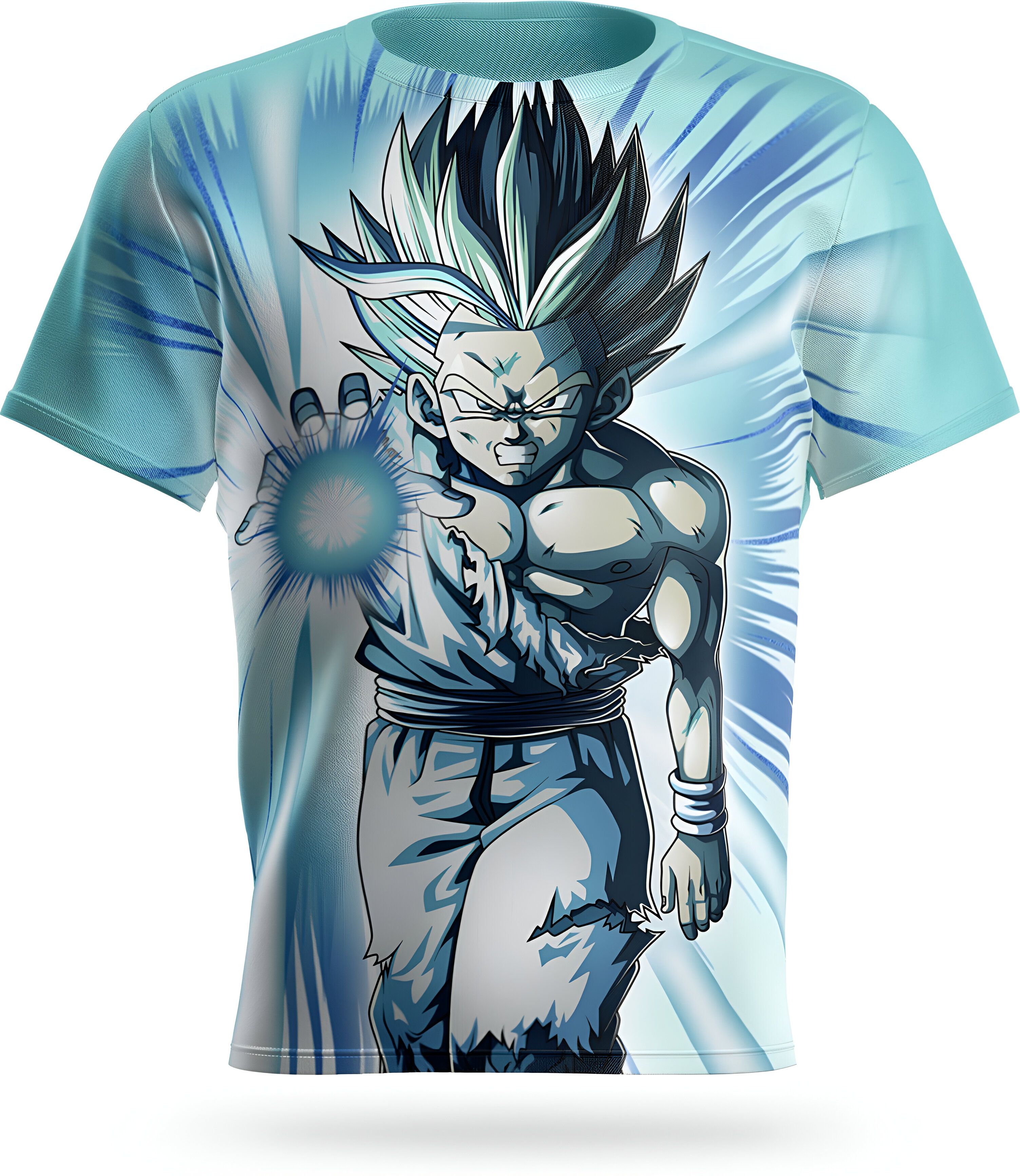 T-shirt Dragon Ball Z Gohan Kamehameha Final du S au 5XL – Image 2