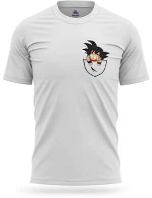 T-Shirt Dragon Ball Z Goku Pocket Tailles XS à XXL