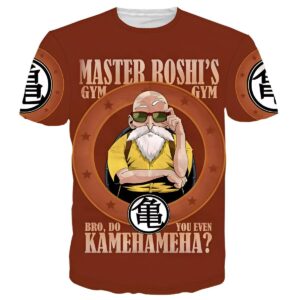 T-Shirt Dragon Ball Z Roshi Gym Tailles S à 5XL