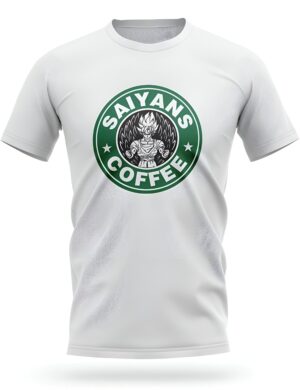 T-Shirt Saiyans Coffee Dragon Ball Z, du S au 3XL