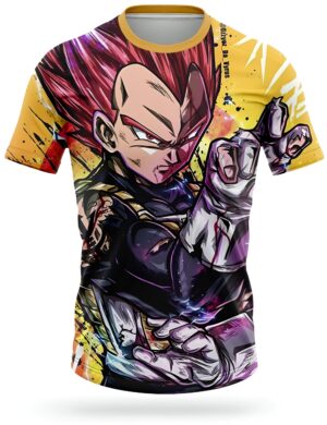 T-Shirt Dragon Ball Z Vegeta God XXS à 6XL
