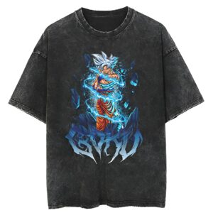 T-Shirt Dragon Ball oversize Goku Ultra Instinct Maîtrisé
