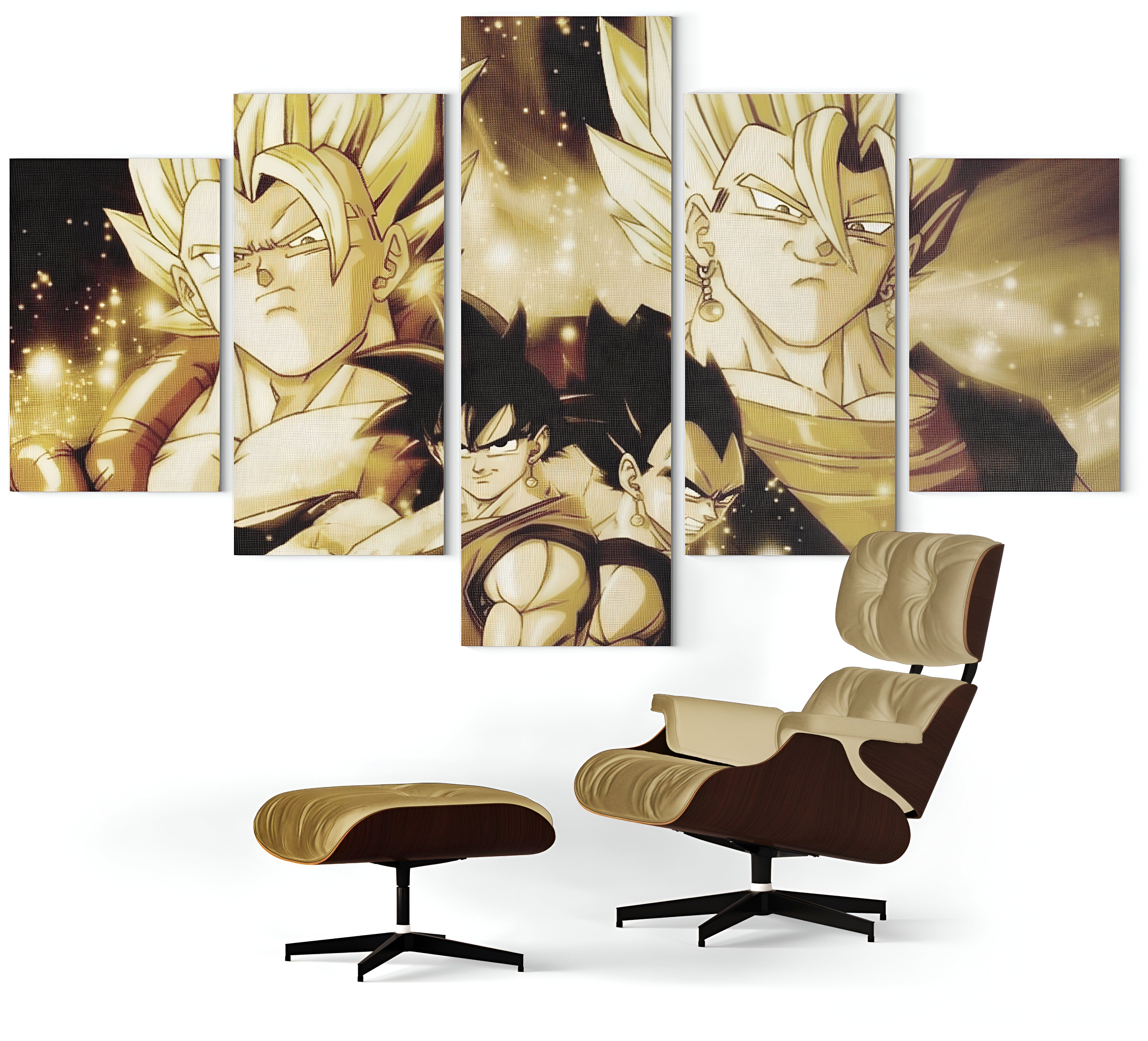 Tableau fusion de Goku et Vegeta Dragon Ball