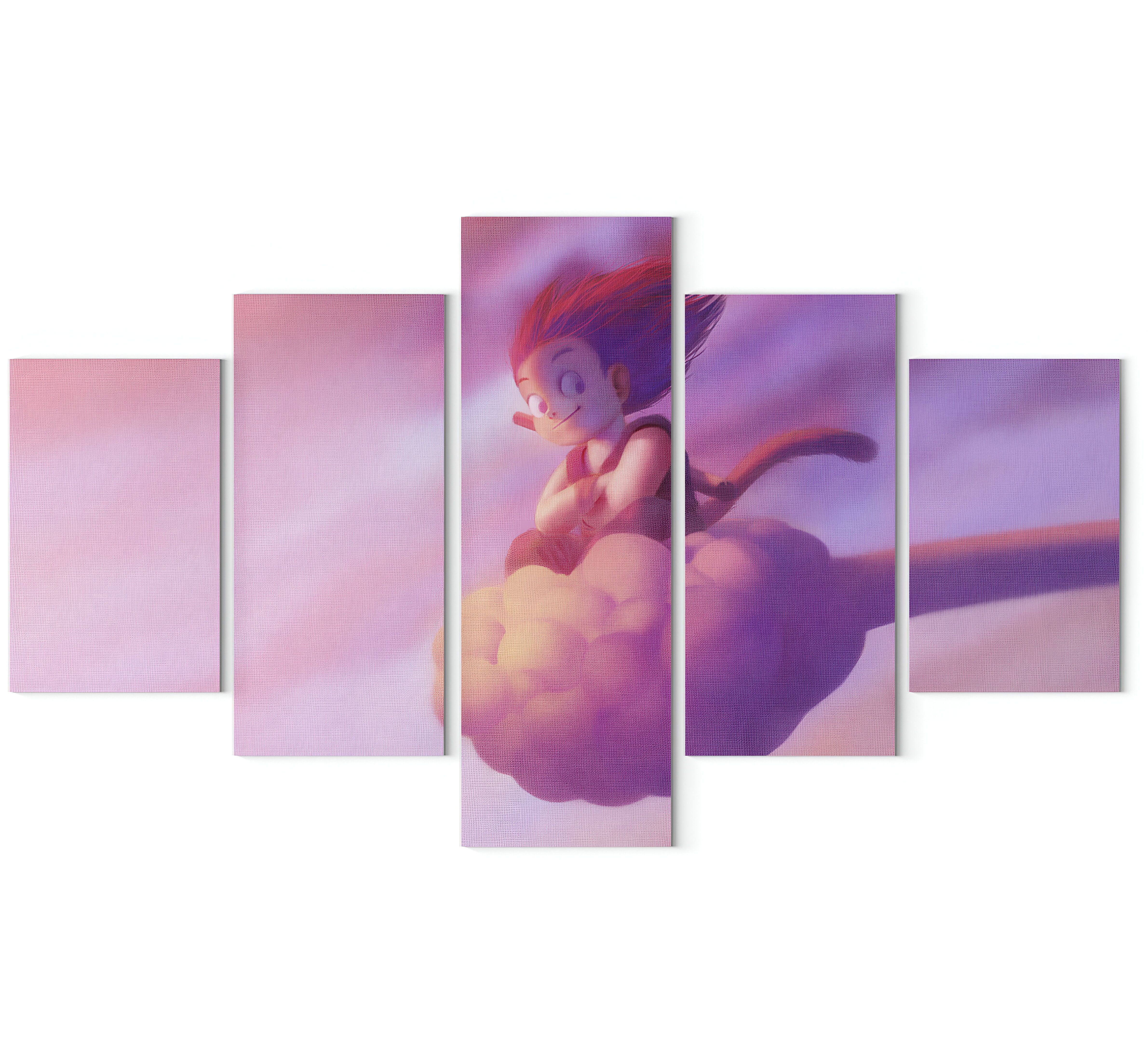 Tableau Dragon Ball de Goku sur son Nuage Magique – Image 2