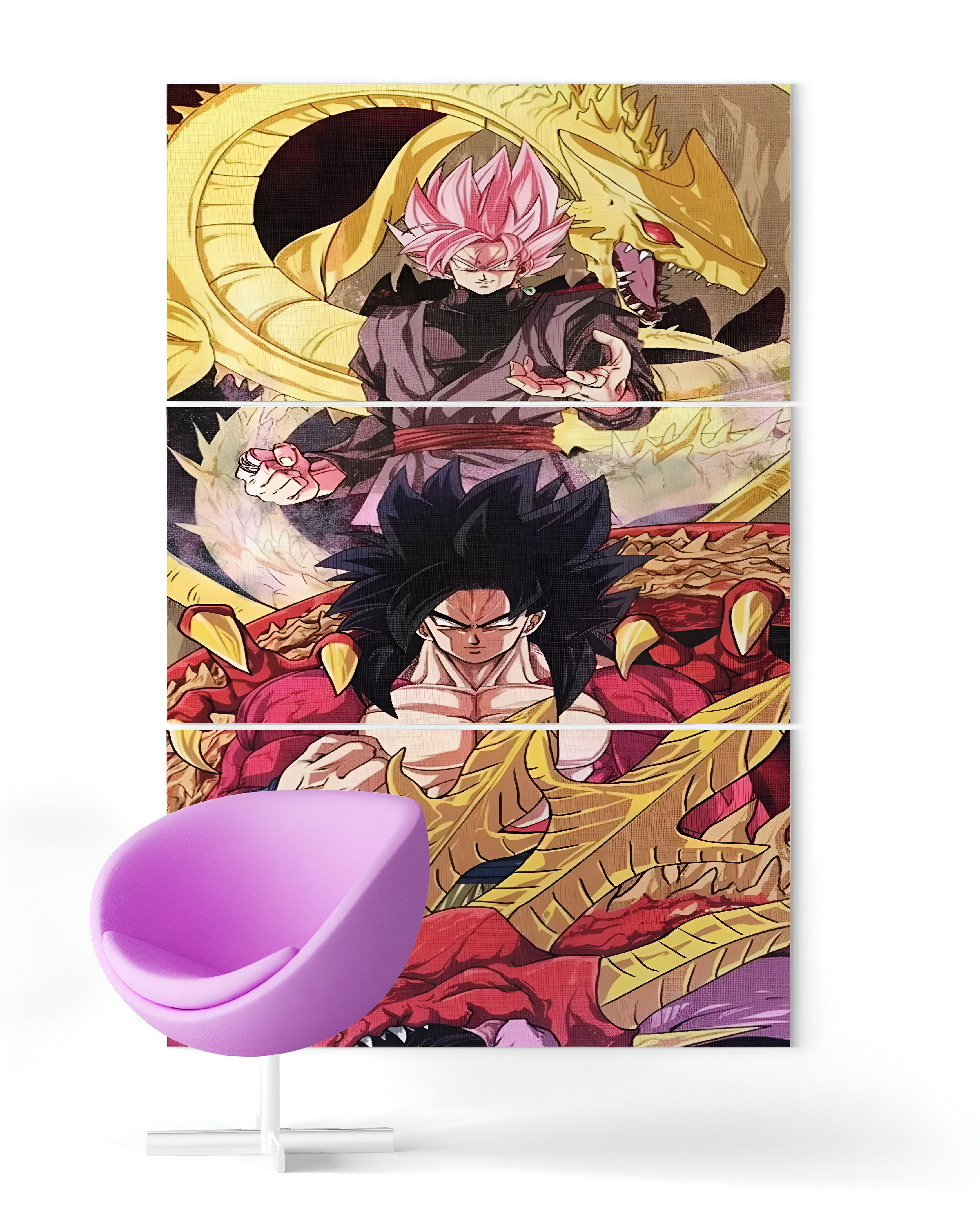 Triptyque Goku Rosé Dragon Ball GT