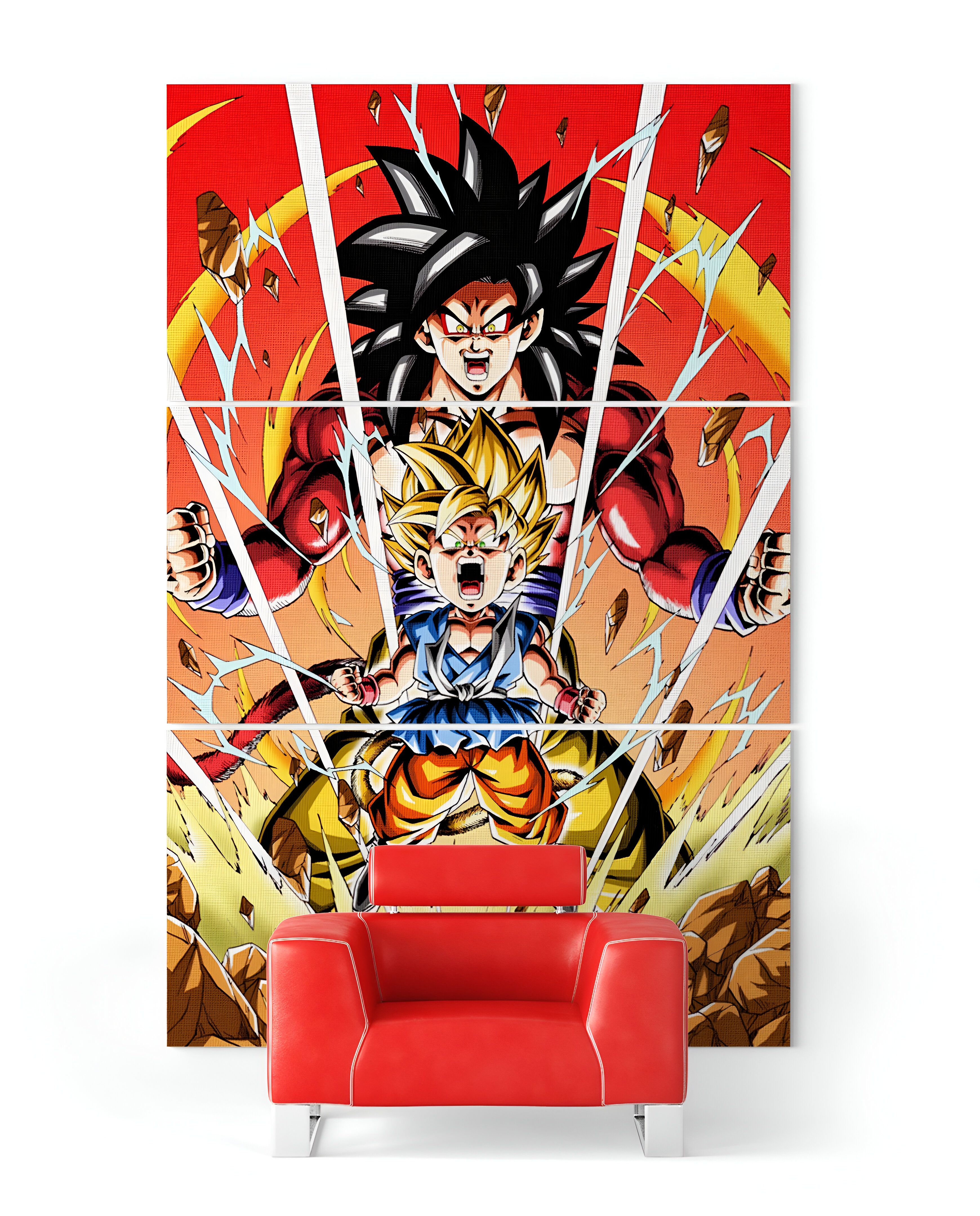 Tableau Goku Saiyan x3 Dragon Ball GT
