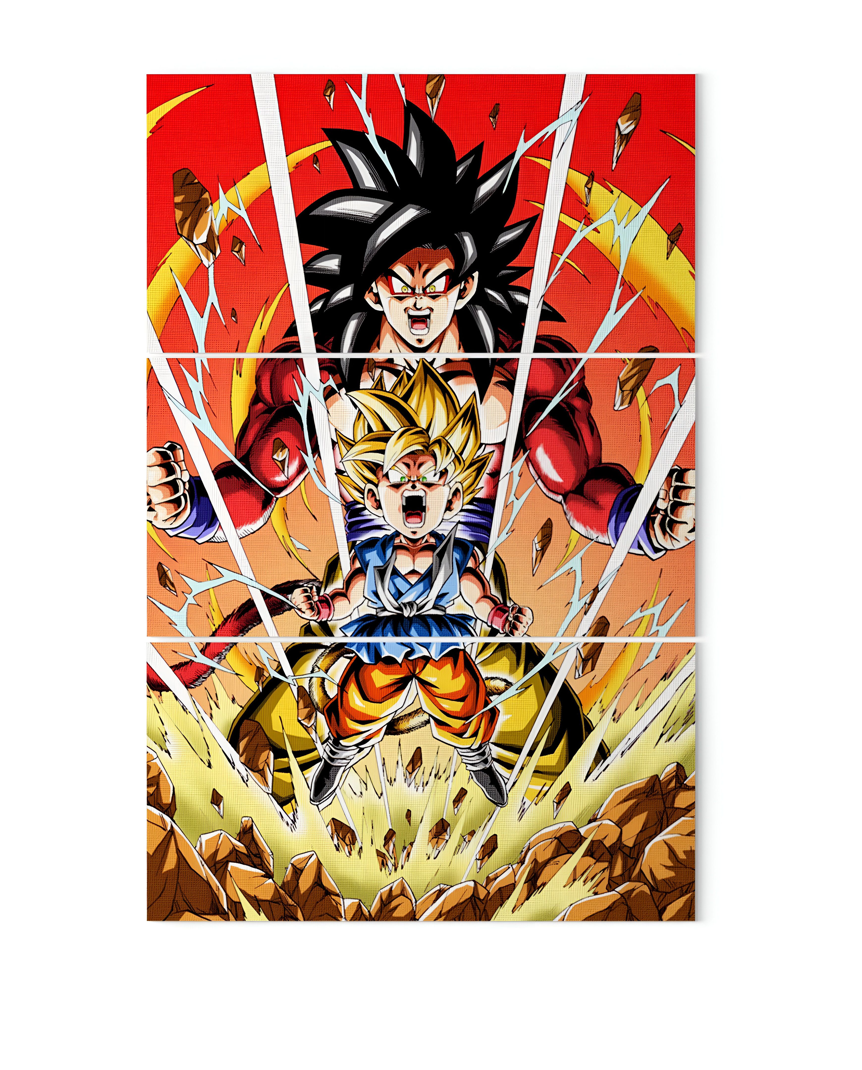 Tableau Goku Saiyan x3 Dragon Ball GT – Image 2