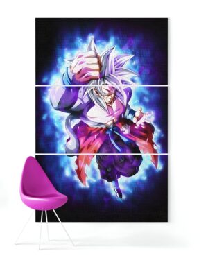 Tableau triptyque Goku SSJ5 Dragon Ball GT