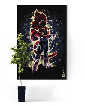 Tableau Vegeta SSJ4 sans cadre Dragon Ball GT