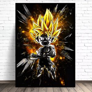 Tableau animé Dragon Ball Super en plusieurs tailles