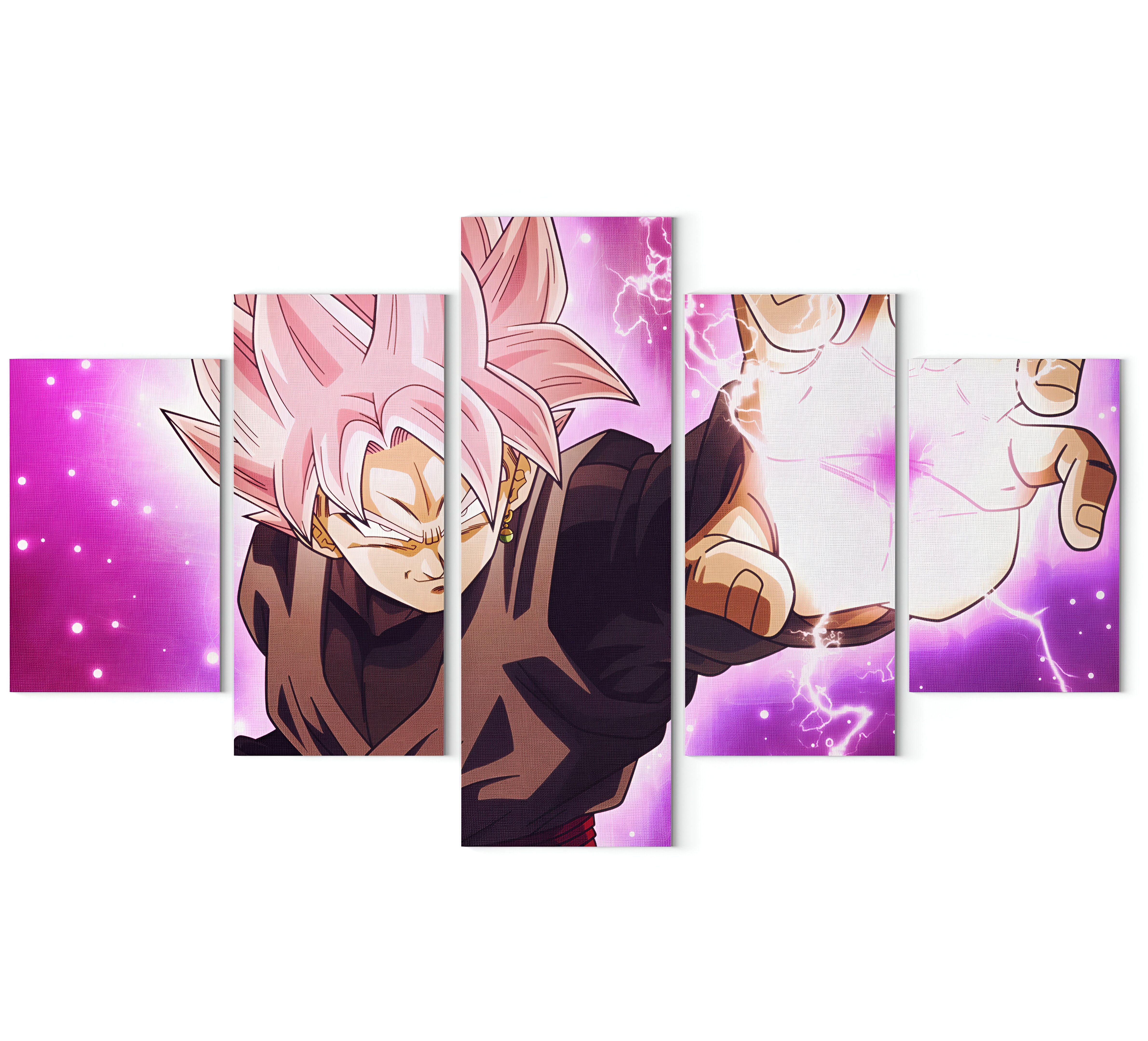 Tableau Dragon Ball Super Goku Black, scène de destruction – Image 2