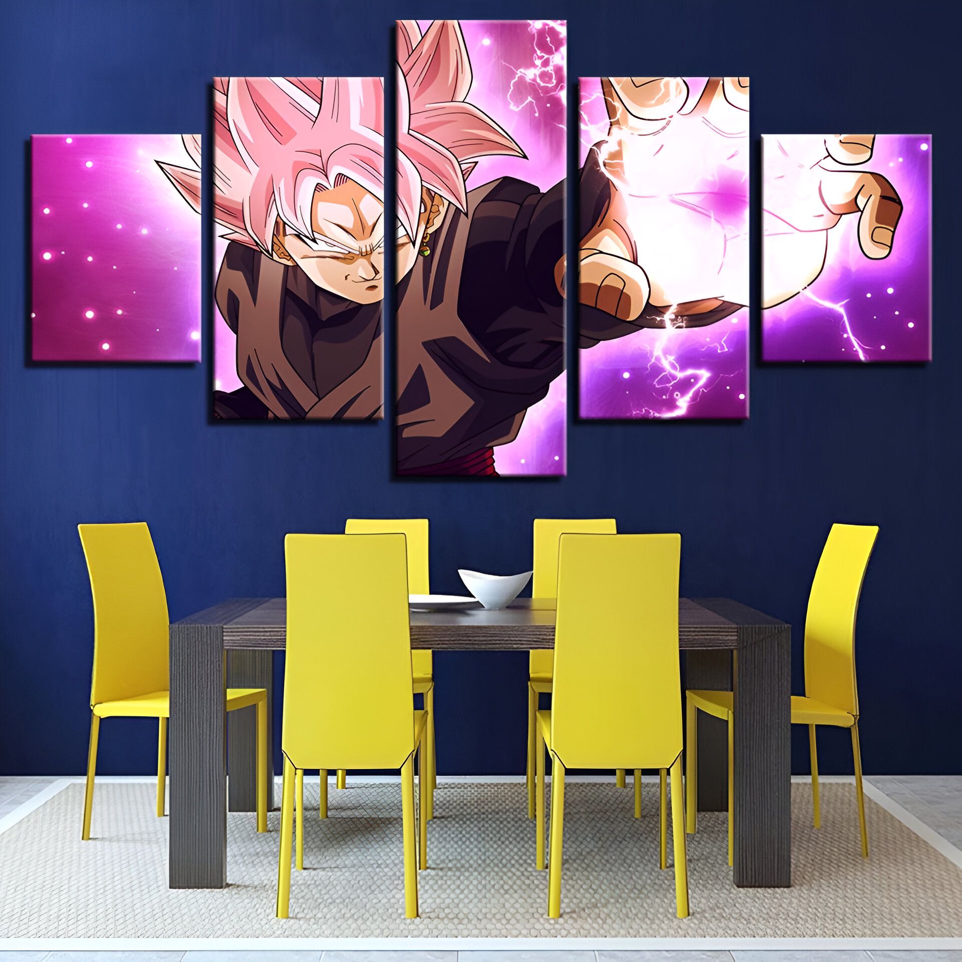 Tableau Dragon Ball Super Goku Black, scène de destruction – Image 3