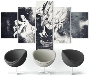 Tableau noir et blanc Goku Black - Dragon Ball Super