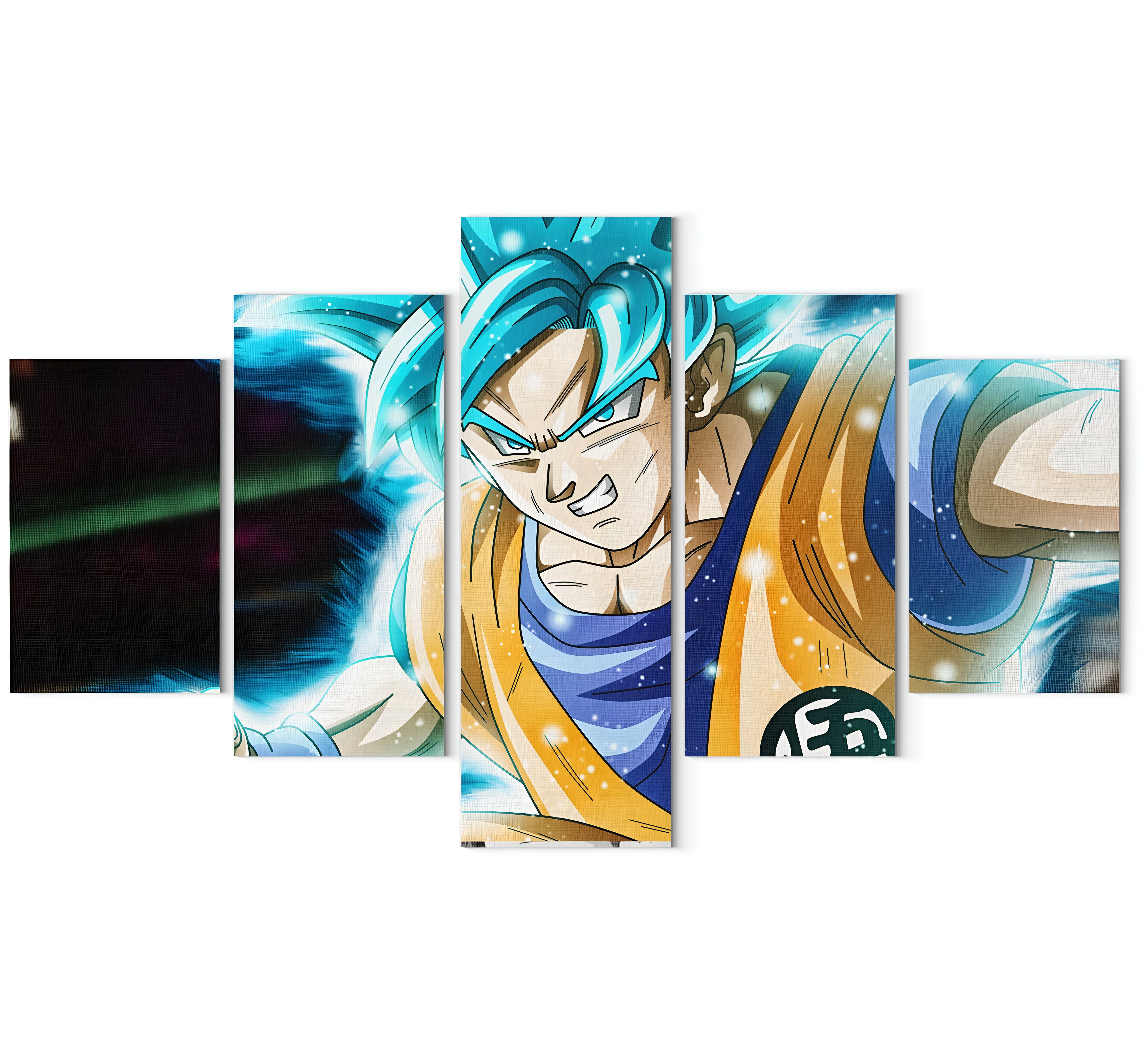 Tableau Goku SSJ Blue Dragon Ball Super avec ou sans cadre – Image 2
