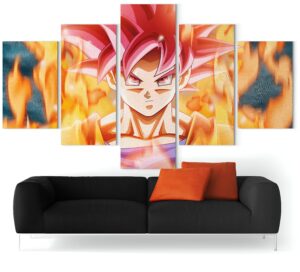 Tableau Goku SSJ Divin en plusieurs tailles - Dragon Ball Super