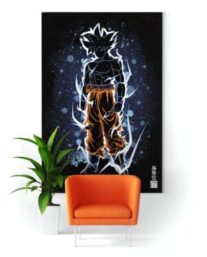 Tableau Goku Ultra Instinct sur toile Dragon Ball Super