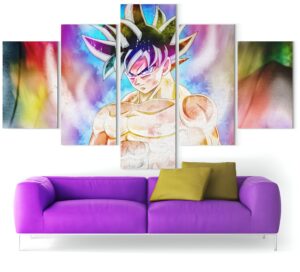 Tableau multi panneaux Dragon Ball Super Goku Ultra Instinct