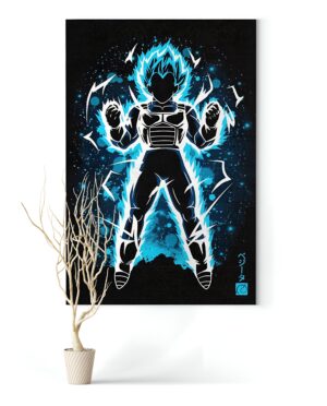 Tableau Vegeta SSJ Blue Dragon Ball Super en plusieurs tailles