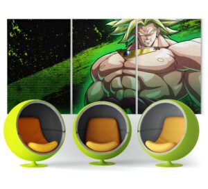 Tableau Broly Dragon Ball Z en x3