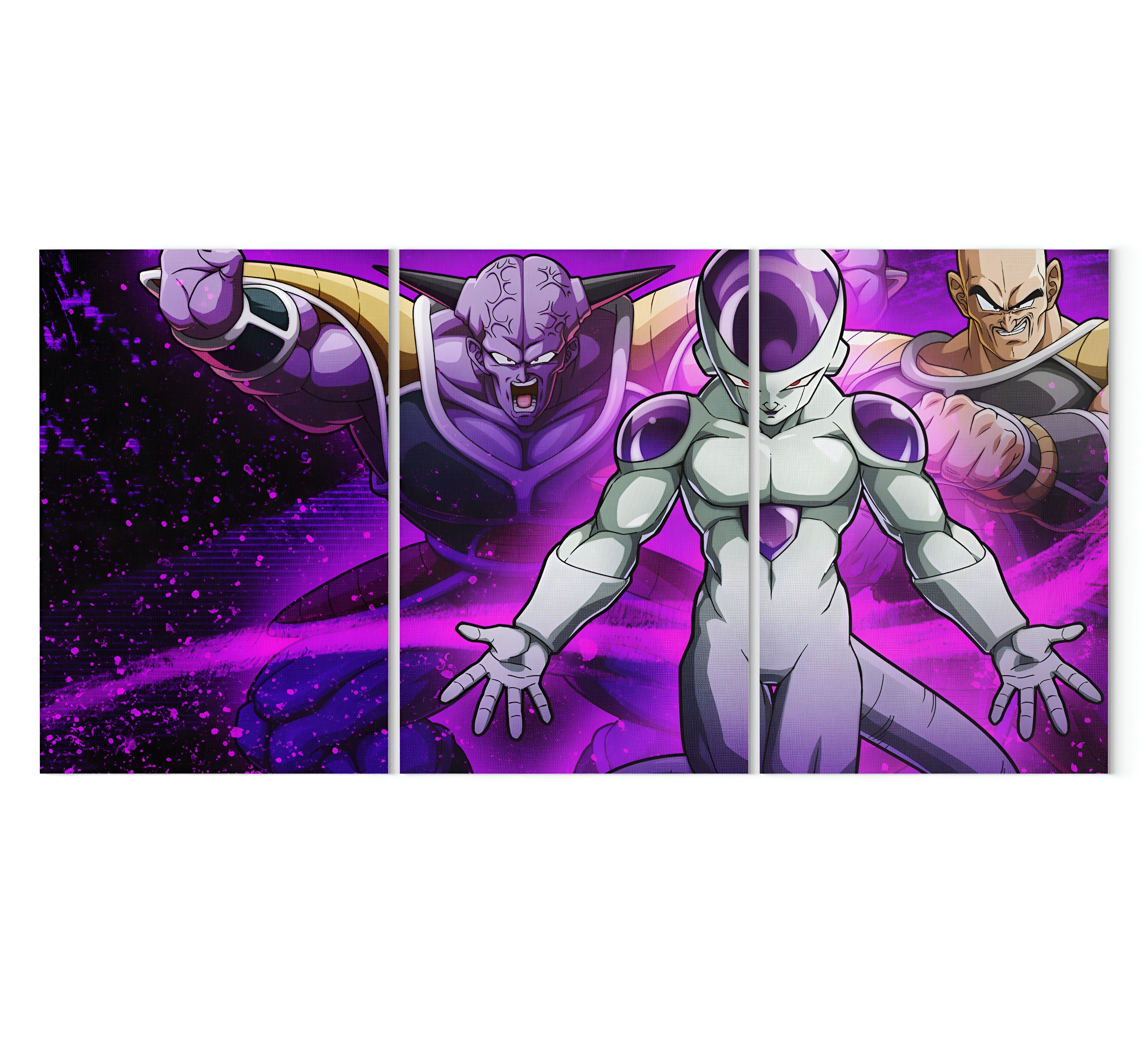 Tableau Dragon Ball Z Freezer, Dodoria et Zarbon avec taille au choix – Image 3