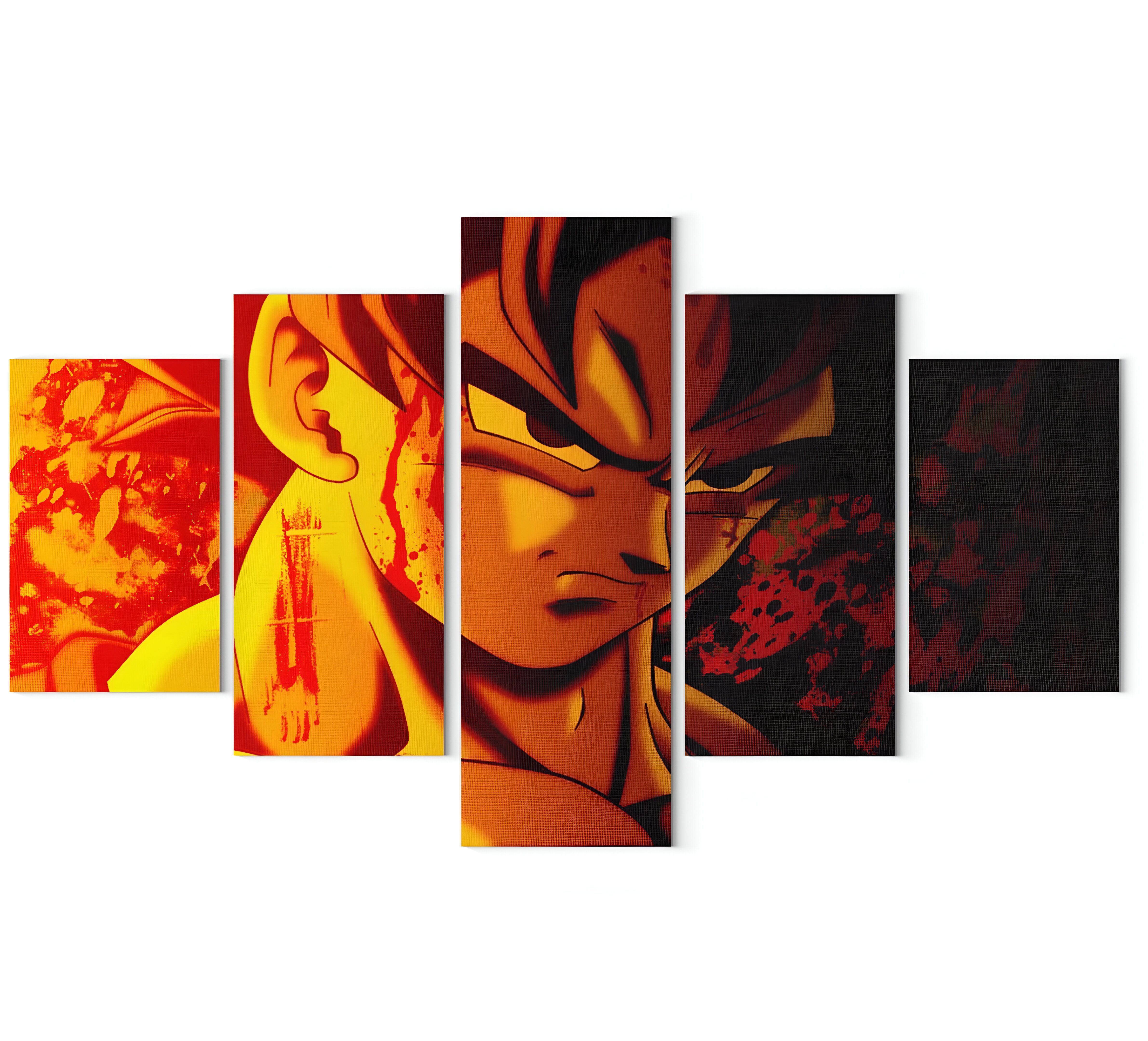 Tableau Dragon Ball Z de Goku en combat – Image 2