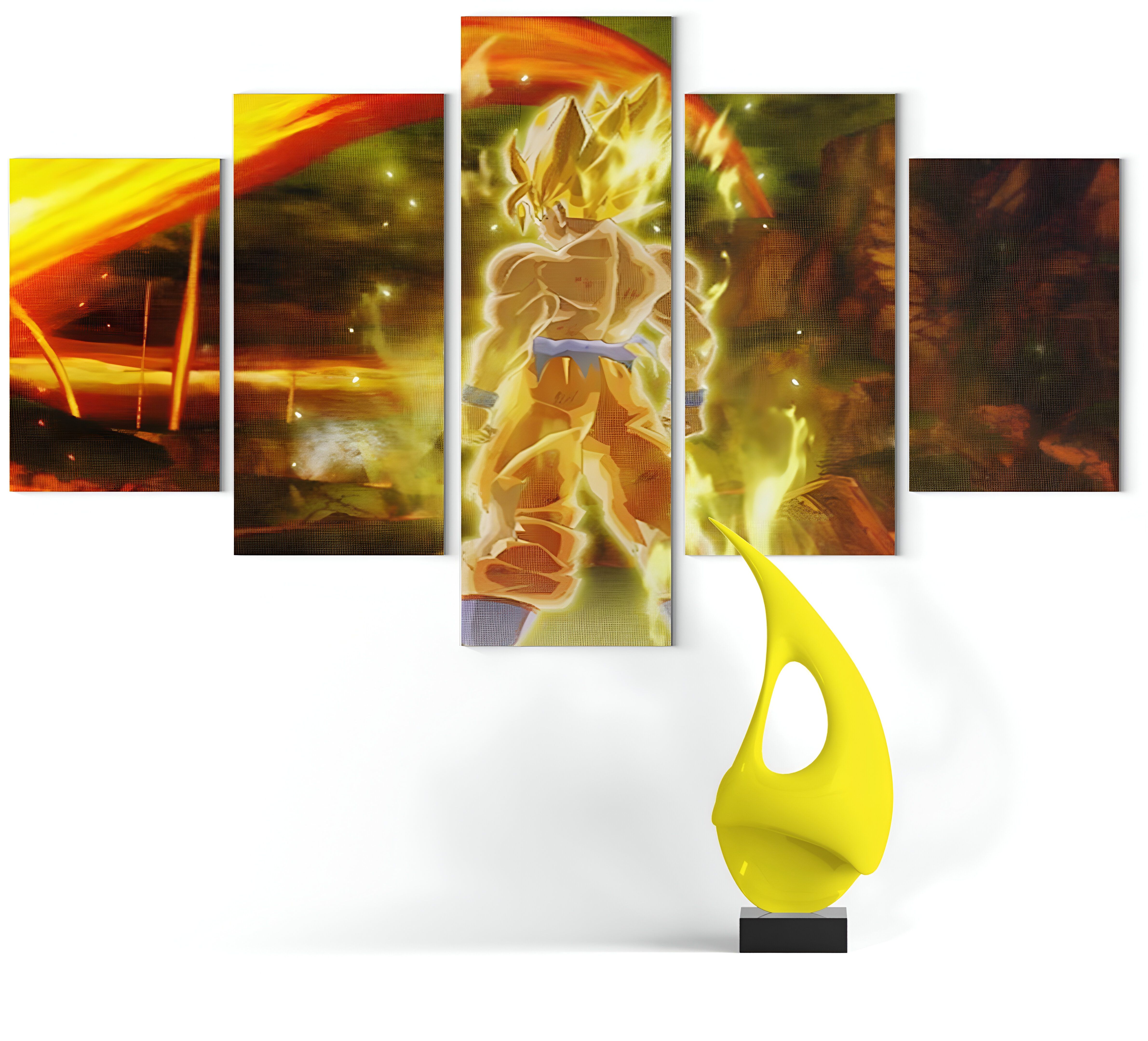 Goku en combat final, tableau Dragon Ball Z