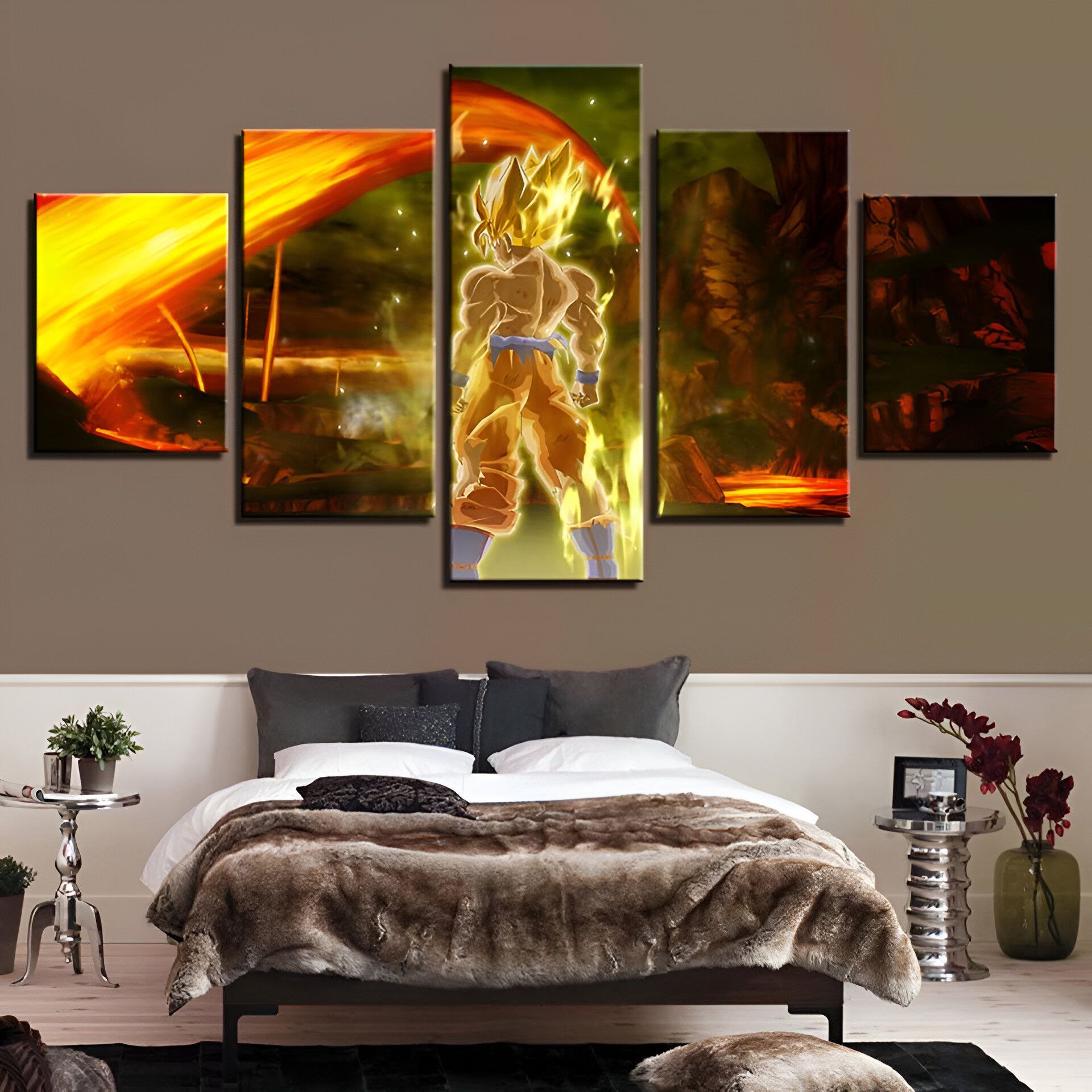 Goku en combat final, tableau Dragon Ball Z – Image 3