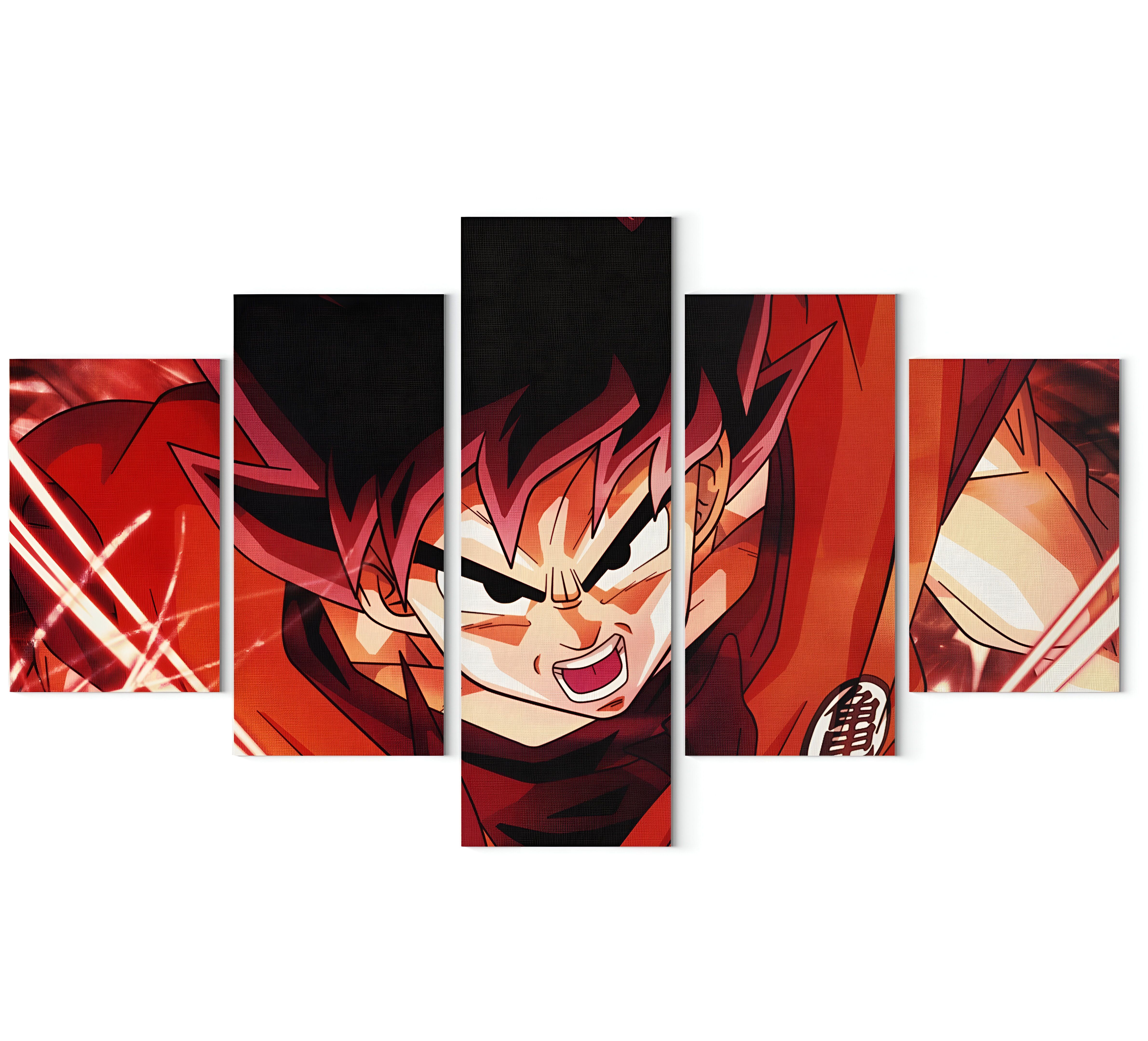 Tableau Goku Kaioken Dragon Ball Z, taille au choix – Image 2