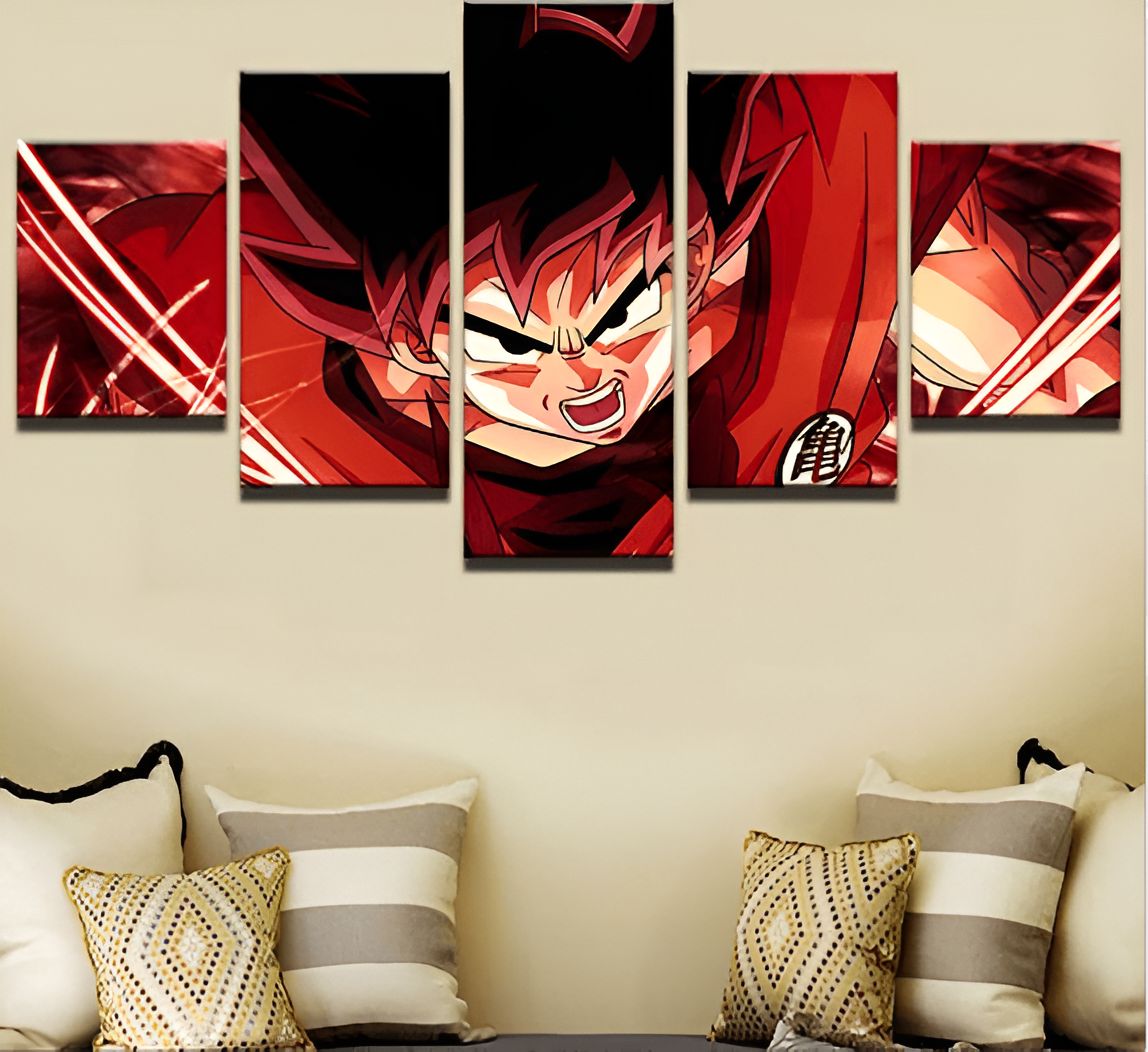 Tableau Goku Kaioken Dragon Ball Z, taille au choix – Image 3