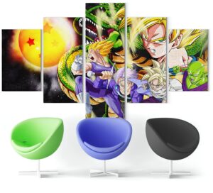 Tableau Dragon Ball Z avec Goku et Shenron