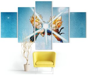 Tableau Dragon Ball Z de Goten et Trunks, avec ou sans cadre