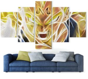 Tableau Dragon Ball Z Majin Vegeta avec ou sans cadre