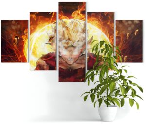 Tableau Dragon Ball Z sur la première transformation