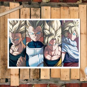 Tableau Dragon Ball Z Saiyan 20x30 cm