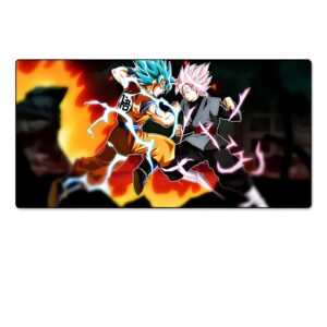 Tapis de souris Dragon Ball duel Goku Blue et Goku Rosé