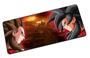 Tapis de souris grand format Dragon Ball Goku Vegeta SSJ4