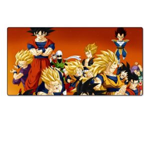 Tapis de souris Dragon Ball avec Guerriers Saiyan