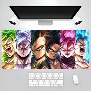 Tapis de souris Saiyan légendaires Dragon Ball 30cm x 70cm